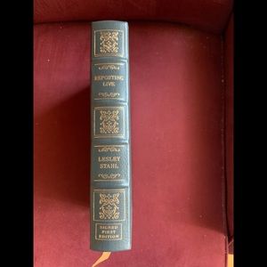 EP signed 1st Ed by Leslie Stahl, leatherbound